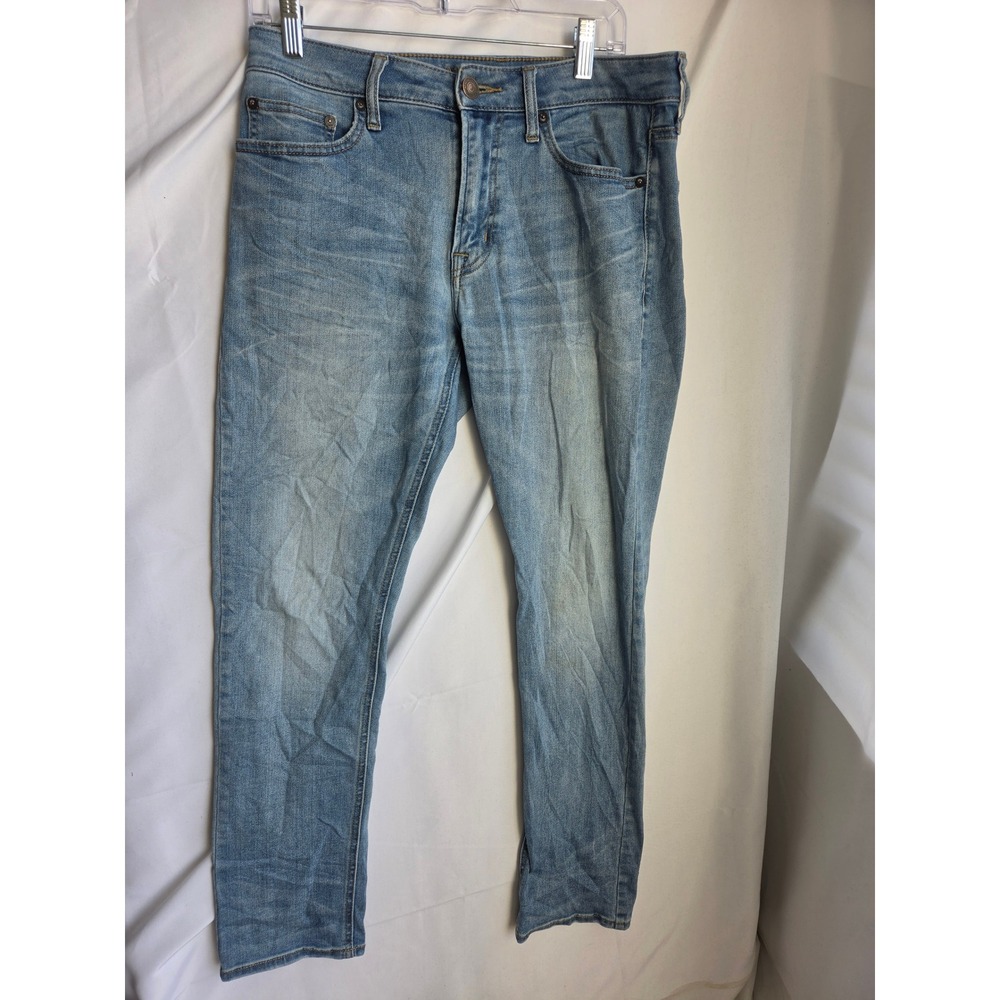 American Eagle Extreme Flex Jeans Mens Blue Light Wash Slim Mid Tapered